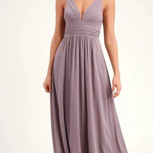 Lulus Taupe Maxi Dress